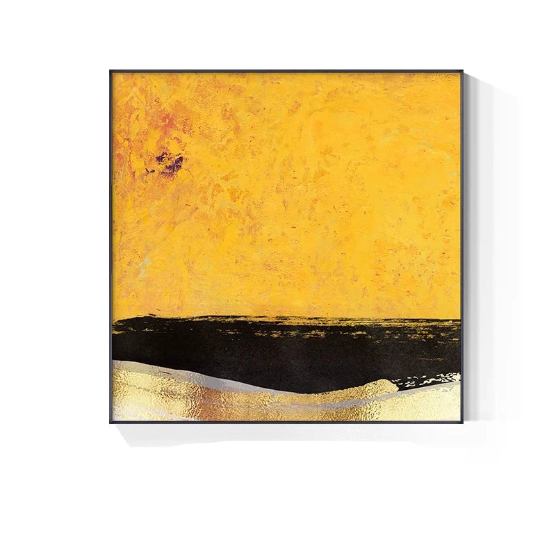 Modern Colorful Industrial Abstract Wall Art Fine Art Canvas Prints Square Format Pictures For Living Room Bedroom Home Office Art Decor