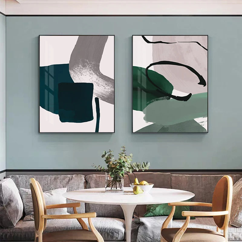 Modern Colors Minimalist Abstract Wall Art Fine Art Canvas Prints Pictures For Living Room Dining Room Art For Contemporary Interiors 2025