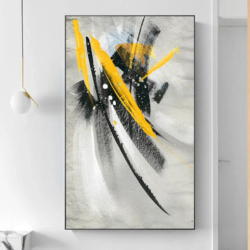 Modern Graffiti Color Splash Abstract Wall Art Fine Art Canvas Prints Pictures For Living Room Dining Room Foyer Art For Contemporary Interiors