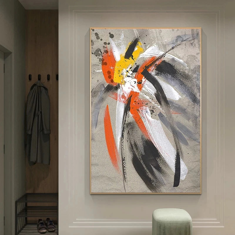 Modern Graffiti Color Splash Abstract Wall Art Fine Art Canvas Prints Pictures For Living Room Dining Room Foyer Art For Contemporary Interiors 2025