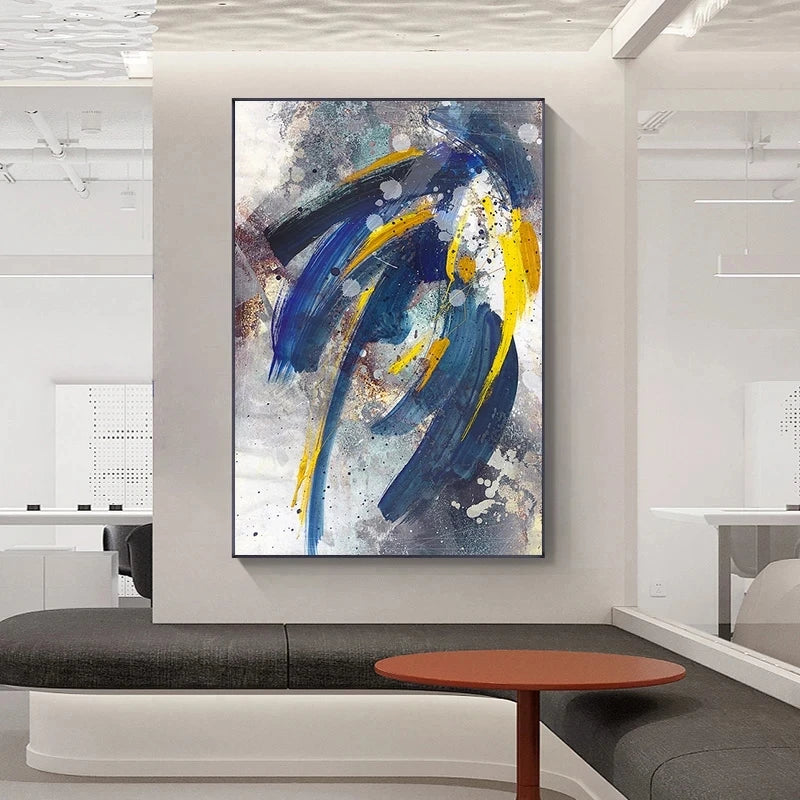 Modern Graffiti Color Splash Abstract Wall Art Fine Art Canvas Prints Pictures For Living Room Dining Room Foyer Art For Contemporary Interiors 2025 01