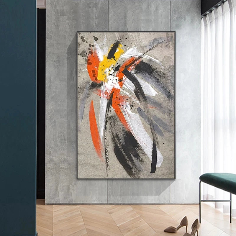 Modern Graffiti Color Splash Abstract Wall Art Fine Art Canvas Prints Pictures For Living Room Dining Room Foyer Art For Contemporary Interiors 2025