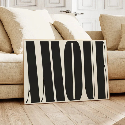 Modern Love Typographic Wall Art Fine Art Canvas Prints Pictures For Living Room Bedroom Fashion Boutique Beauty Salon Art Decor