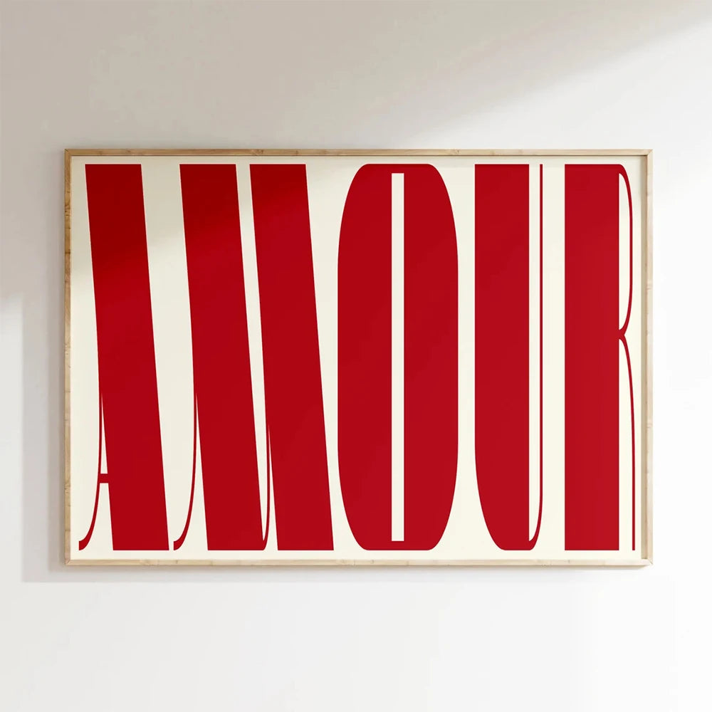 Modern Love Typographic Wall Art Fine Art Canvas Prints Pictures For Living Room Bedroom Fashion Boutique Beauty Salon Art Decor 2025