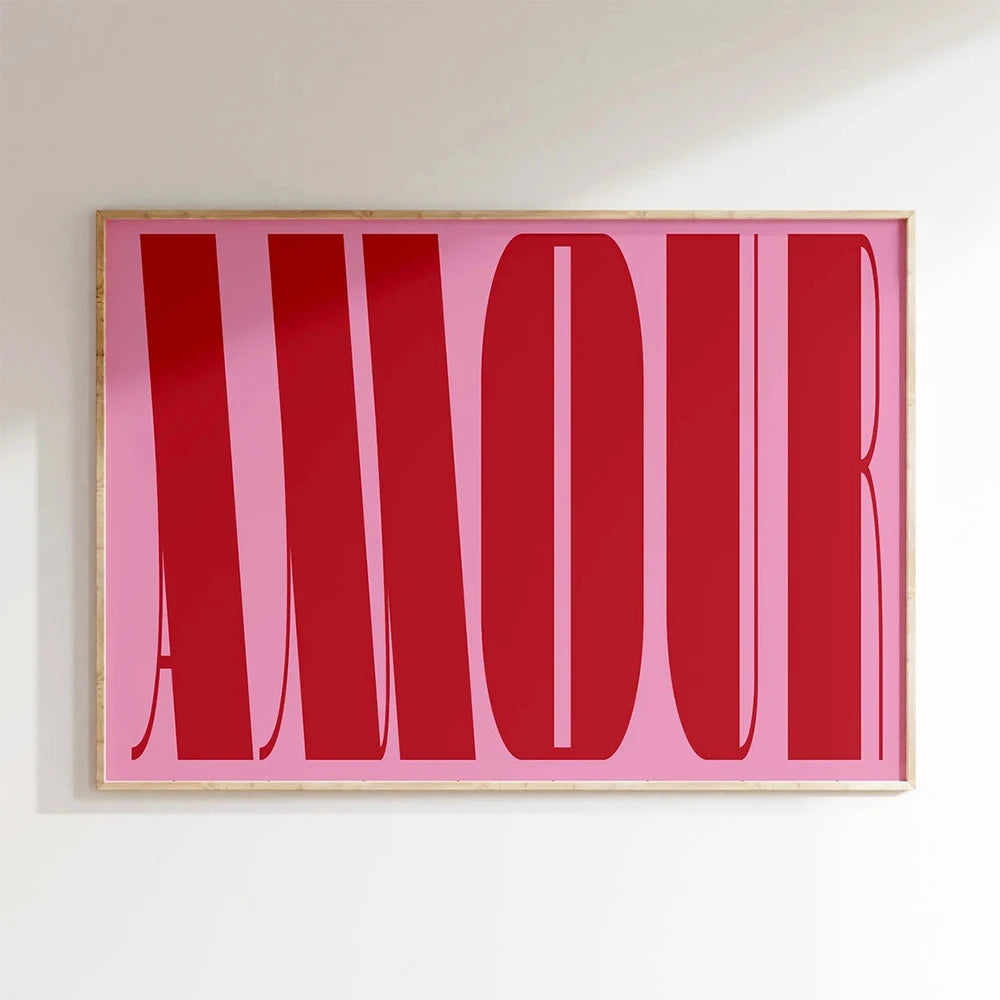 Modern Love Typographic Wall Art Fine Art Canvas Prints Pictures For Living Room Bedroom Fashion Boutique Beauty Salon Art Decor 2025