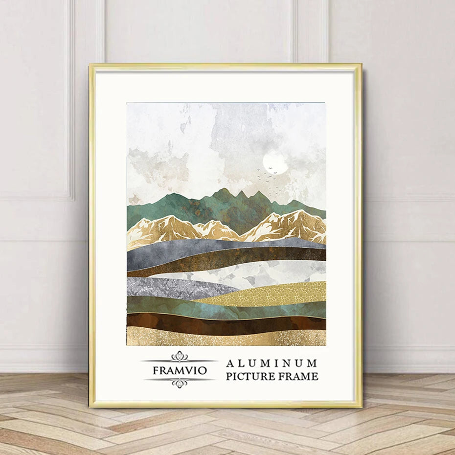 Modern Metal Picture Frames 13x18 15x20 A4 21x30 30x40cm 40x50cm 50x70 Frames For Canvas Prints With Plexiglass