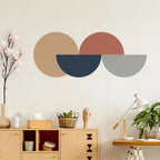 Modern & Minimalist Geometric Circles Wall Mural – Abstract Dot Pattern Peel & Stick Wall Decal for Modern Bedrooms & Living Spaces