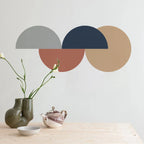 Modern & Minimalist Geometric Circles Wall Mural – Abstract Dot Pattern Peel & Stick Wall Decal for Modern Bedrooms & Living Spaces