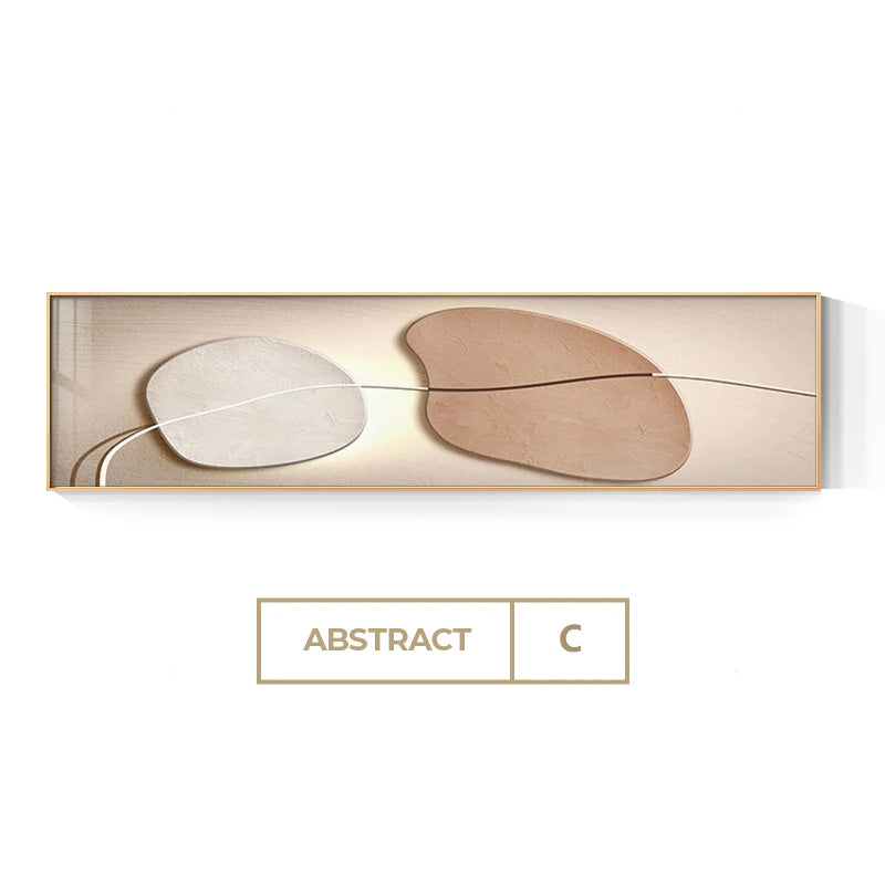 Neutral Colors Modern Abstract Pebbles Wall Art Fine Art Canvas Prints Wide Format Bedroom Pictures For Above The Bed Art For Above The Sofa