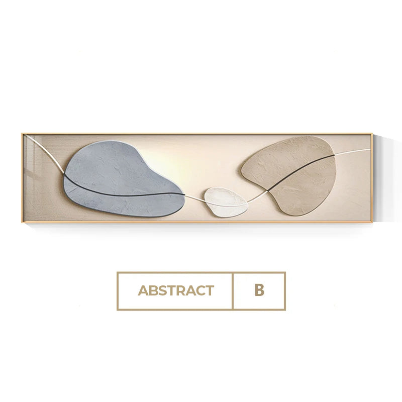 Neutral Colors Modern Abstract Pebbles Wall Art Fine Art Canvas Prints Wide Format Bedroom Pictures For Above The Bed Art For Above The Sofa