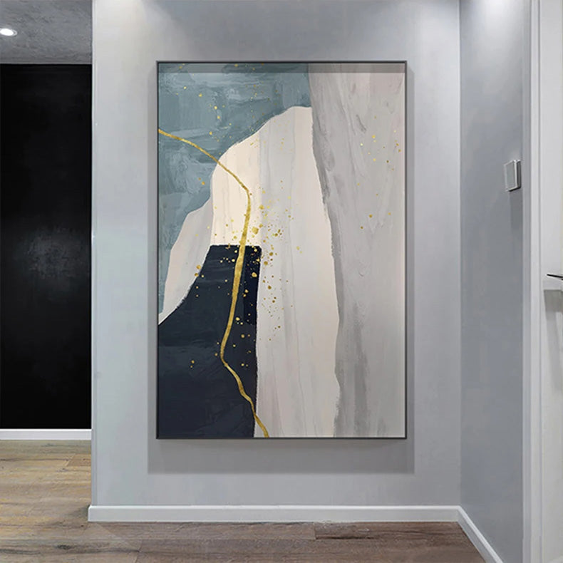 Modern Nordic Geomorphic Abstract Wall Art Fine Art Canvas Prints Neutral Tones Pictures For Living Room Art For Contemporary Interiors