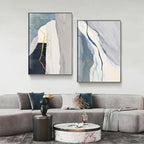 Modern Nordic Geomorphic Abstract Wall Art Fine Art Canvas Prints Neutral Tones Pictures For Living Room Art For Contemporary Interiors