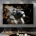 Modern Wild Animal Posters Wall Art Fine Art Canvas Prints Lion Elephant Leopard Zebra Pictures For Living Room Home Office Decor 2024