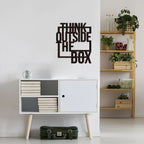 Motivational Quotation Metal Wall Art 3D Iron Crafted Typographic Wall Mounted Decoration Inspirational Decor For Office Study Room