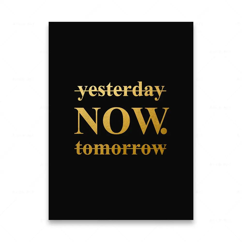 Motivational Words Wall Art Fine Art Canvas Prints Black White Inspirational Quotations Posters For Living Room Bedroom Study Room Art Decor 2025