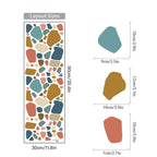 Natural Earth‑Tone Terrazzo Vinyl Wall Decal Stickers – Peel‑and‑Stick Removable Irregular Shape Pattern for Creative DIY Home Decor