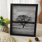 Natural Wood Photo Frame – Fits 10×15, 15×20, A4, 30×40 cm for Canvas Prints, Wall‑Mount or Tabletop Stand, Decorative Picture Frame