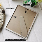 Natural Wood Photo Frame – Fits 10×15, 15×20, A4, 30×40 cm for Canvas Prints, Wall‑Mount or Tabletop Stand, Decorative Picture Frame