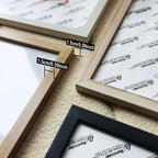 Natural Wood Photo Frame – Fits 10×15, 15×20, A4, 30×40 cm for Canvas Prints, Wall‑Mount or Tabletop Stand, Decorative Picture Frame