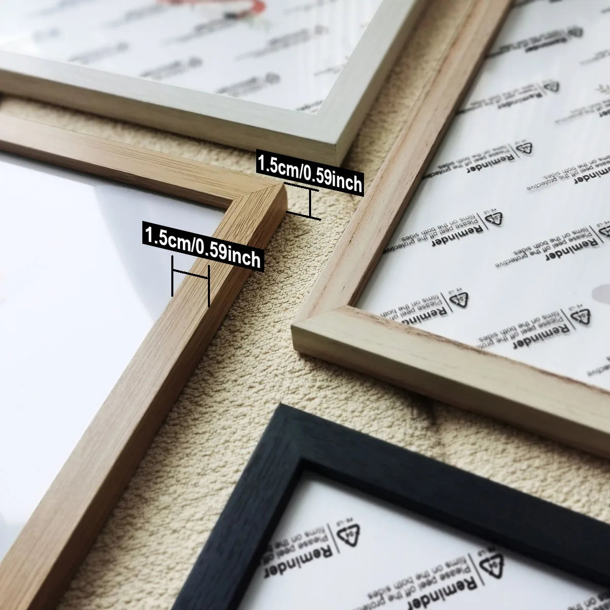 Natural Wood Photo Frame – Fits 10×15, 15×20, A4, 30×40 cm for Canvas Prints, Wall‑Mount or Tabletop Stand, Decorative Picture Frame