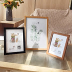 Natural Wood Picture Frame in Sizes (10×15, 15×20, 20×25 cm, A4) – Certificate / Document / Photo Frame for Modern Home Decor