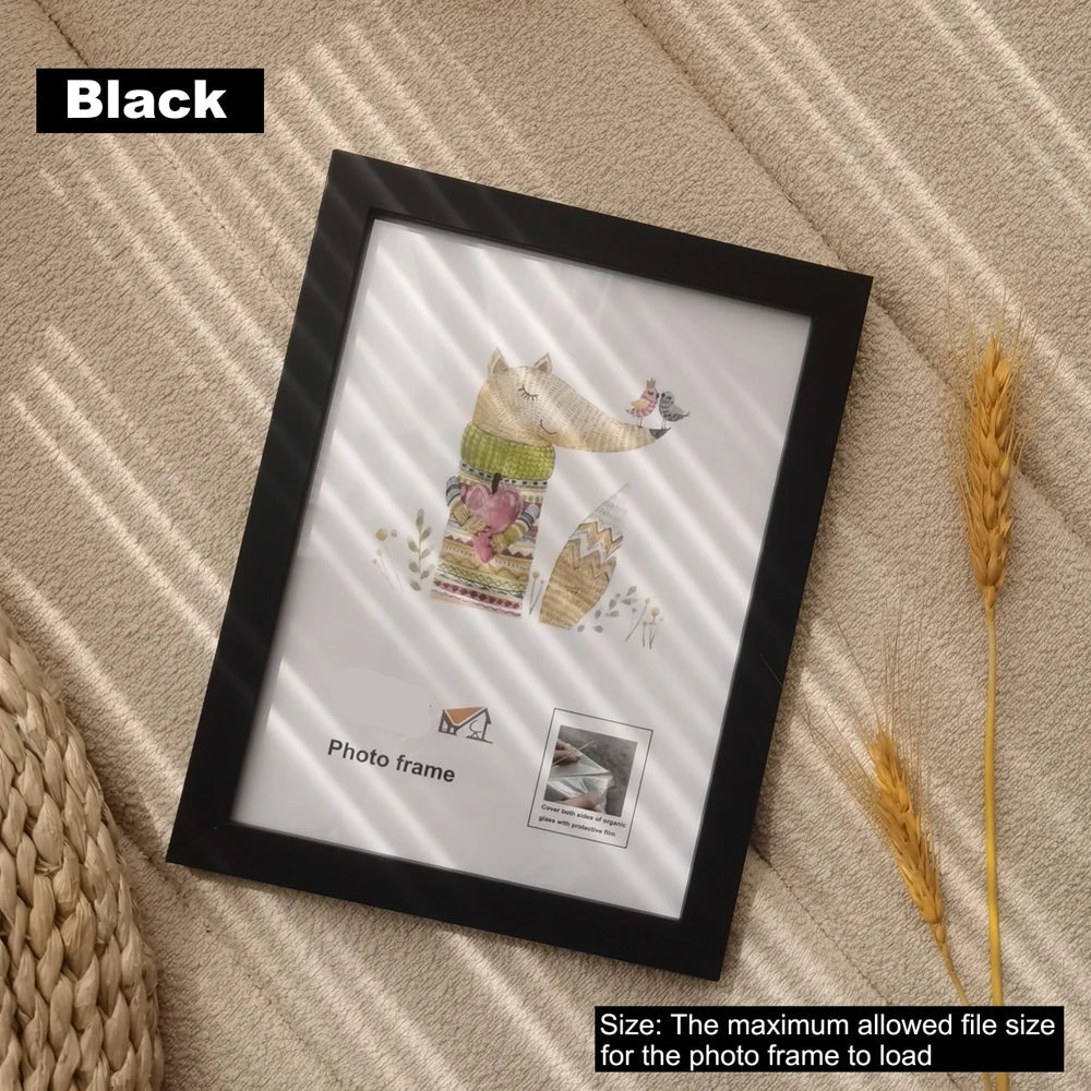 Natural Wood Picture Frame in Sizes (10×15, 15×20, 20×25 cm, A4) – Certificate / Document / Photo Frame for Modern Home Decor