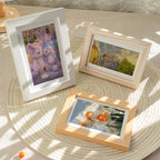Natural Wooden Picture Frame with Stand – Wall Hanging Photo Frames (10×15, 15×20, 20×25, 30×40 cm, A4) – Home Photo Decor & Gift Idea