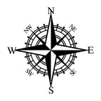 Nautical Compass Rose Iron Art Wall Art 3D Metal Sculptured Wall Decoration For Living Room Dining Room Creative Contemporary Nordic Home Office Decor 2025