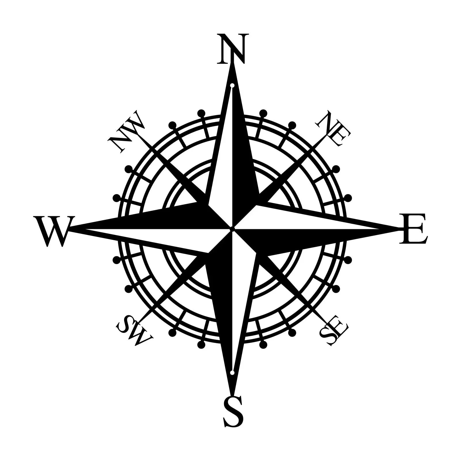 Nautical Compass Rose Iron Art Wall Art 3D Metal Sculptured Wall Decoration For Living Room Dining Room Creative Contemporary Nordic Home Office Decor 2025