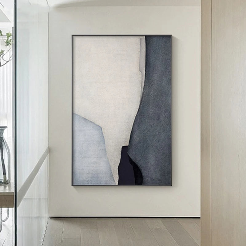 Neutral Colors Bold Color Block Abstract Wall Art Fine Art Canvas Prints Pictures For Modern Living Room Bedroom Foyer Art Decor