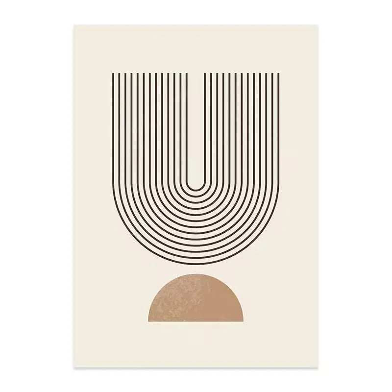 Neutral Colors Minimalist Geometric Lines Wall Art Fine Art Canvas Prints Pictures For Living Room Dining Room Nordic Art For Modern Apartment