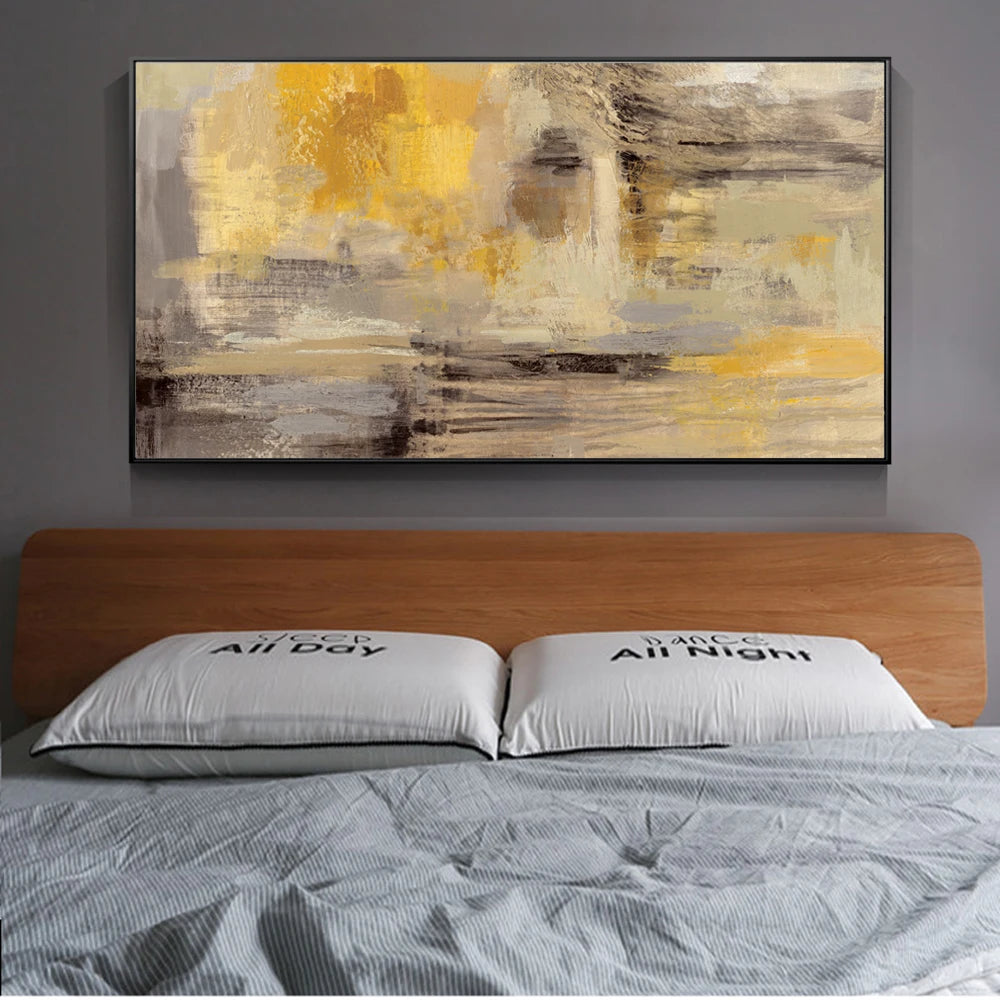 Neutral Colors Modern Abstract Wall Art Fine Art Canvas Print Contemporary Art Piece For Living Room Bedroom Home Office Decor