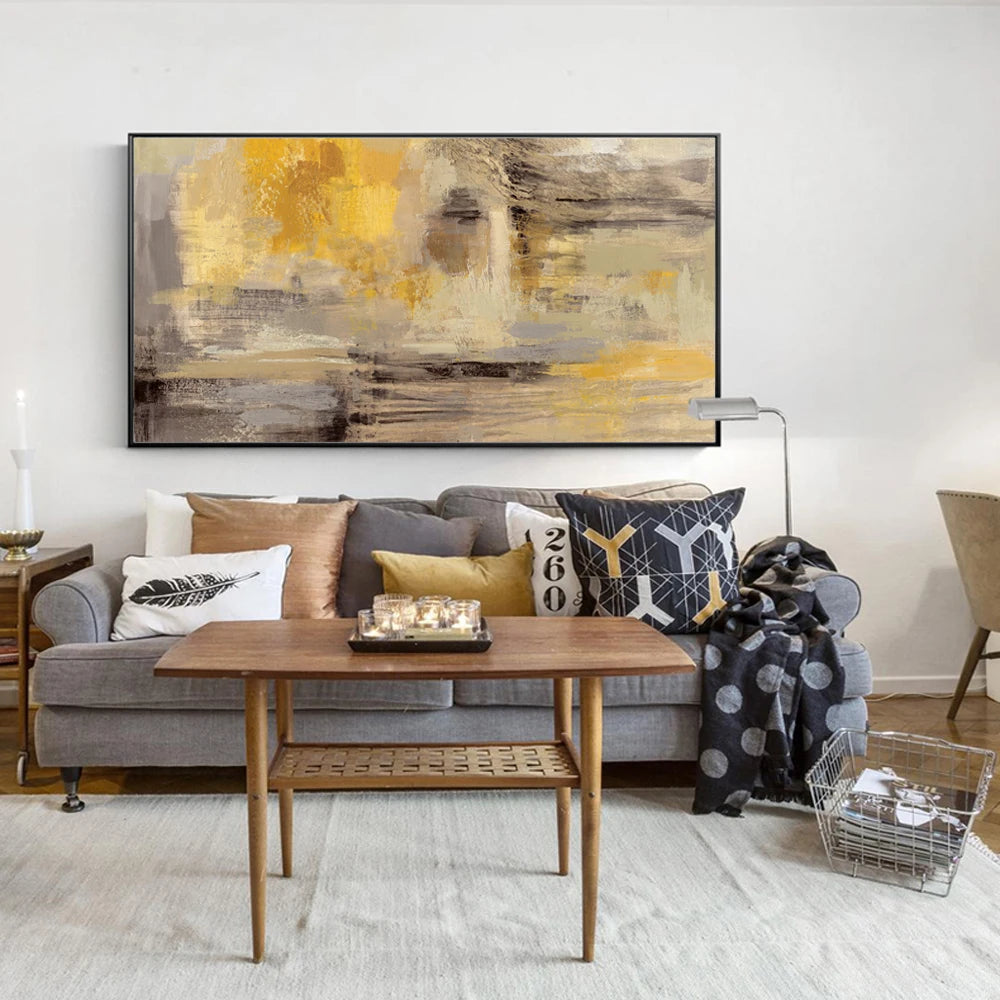 Neutral Colors Modern Abstract Wall Art Fine Art Canvas Print Contemporary Art Piece For Living Room Bedroom Home Office Decor