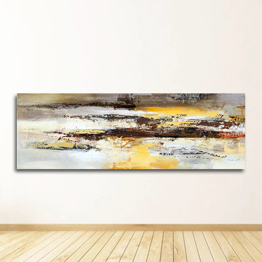 Neutral Colors Wide Format Abstract Wall Art Fine Art Canvas Prints Contemporary Artworks For Above The Sofa Modern Art For Above The Bed 2025 001