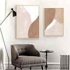 Neutral Tones Beige Brown White Abstract Wall Art Fine Art Canvas Prints Nordic Pictures For Living Room Bedroom Contemporary Home Decor