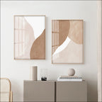 Neutral Tones Beige Brown White Abstract Wall Art Fine Art Canvas Prints Nordic Pictures For Living Room Bedroom Contemporary Home Decor