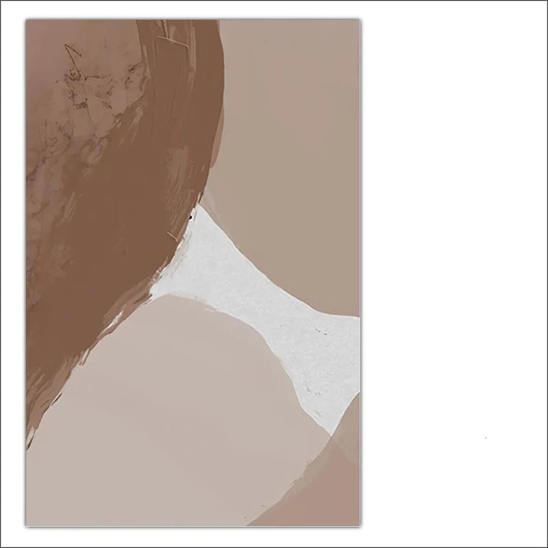 Neutral Tones Beige Brown White Abstract Wall Art Fine Art Canvas Prints Nordic Pictures For Living Room Bedroom Contemporary Home Decor
