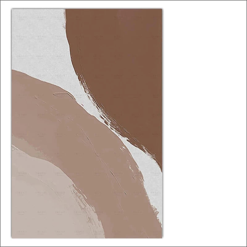 Neutral Tones Beige Brown White Abstract Wall Art Fine Art Canvas Prints Nordic Pictures For Living Room Bedroom Contemporary Home Decor