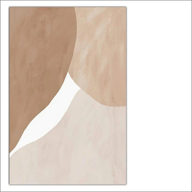 Neutral Tones Beige Brown White Abstract Wall Art Fine Art Canvas Prints Nordic Pictures For Living Room Bedroom Contemporary Home Decor