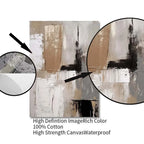 Abstract art print with close-up details on a white background