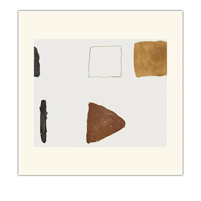 Neutral Tones Minimalist Abstract Nordic Wall Art Fine Art Canvas Prints Square Format Pictures For Living Room Bedroom Art For Contemporary Interiors