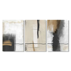 Neutral Tones Scandinavian Abstract Wall Art Fine Art Canvas Prints Beige Grey Pictures For Minimalist Living Room Art For Contemporary Interiors 2025