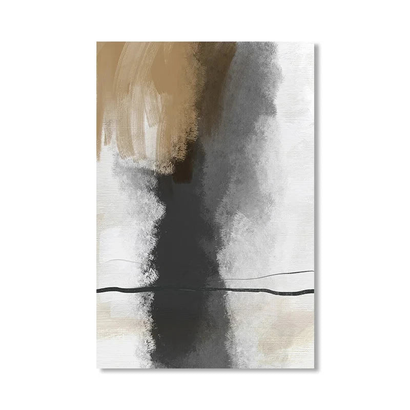 Neutral Tones Scandinavian Abstract Wall Art Fine Art Canvas Prints Beige Grey Pictures For Minimalist Living Room Art For Contemporary Interiors 2025