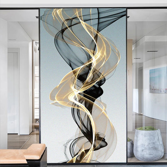 Nordic Abstract Privacy Window Film For Bathroom Kitchen Foyer Office Removable Frosted Film For Glass Semi Transparent Peel and Stick Static Cling Technology