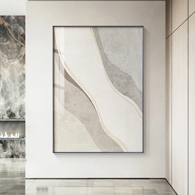 Nordic Abstract Simple Neutral Colors Grey Beige Wall Art Fine Art Canvas Prints Pictures For Modern Apartment Living Room Bedroom Home Office Art Decor