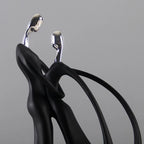 Nordic Art Dancing Couple Resin Figure Ornaments Figurines Home Decoration Accessories for Living Room Ornaments for Home Decor