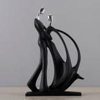 Nordic Art Dancing Couple Resin Figure Ornaments Figurines Home Decoration Accessories for Living Room Ornaments for Home Decor