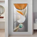 Nordic Celestial Harmony Wall Art Fine Art Canvas Prints Light Luxury Abstract Auspicious Pictures For Modern Apartment Living Room Foyer Art Decor (Unframed)