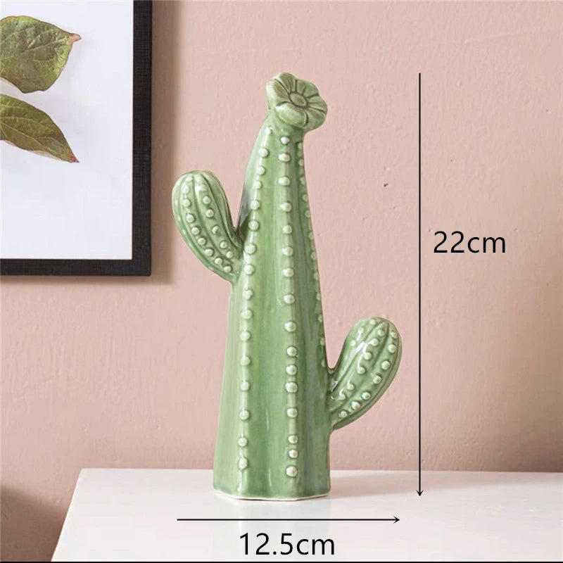 Nordic Ceramic Cactus Ornaments – Decorative Handicrafts for Kitchen T –  NordicWallArt.com