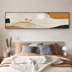 Nordic Golden Deer Landscape Abstract Wide Format Wall Art Fine Art Canvas Prints Pictures Above The So fa Art For Above The Bed 2025
